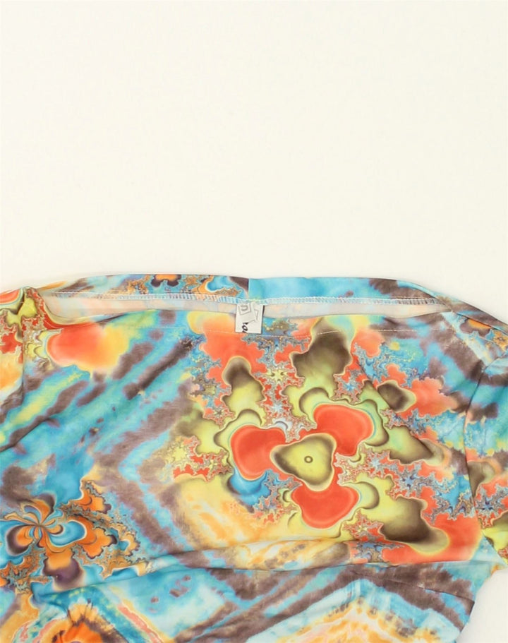VINTAGE Womens Long Sleeve Sheath Dress UK 8 Small Multicoloured Geometric | Vintage Vintage | Thrift | Second-Hand Vintage | Used Clothing | Messina Hembry 