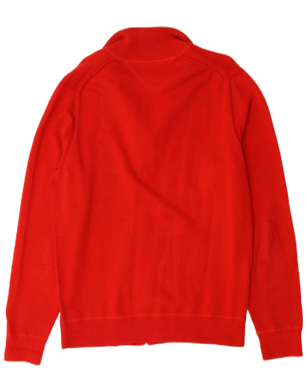 Tommy Hilfiger Herre Cardigan Sweater Medium Rød Bomuld