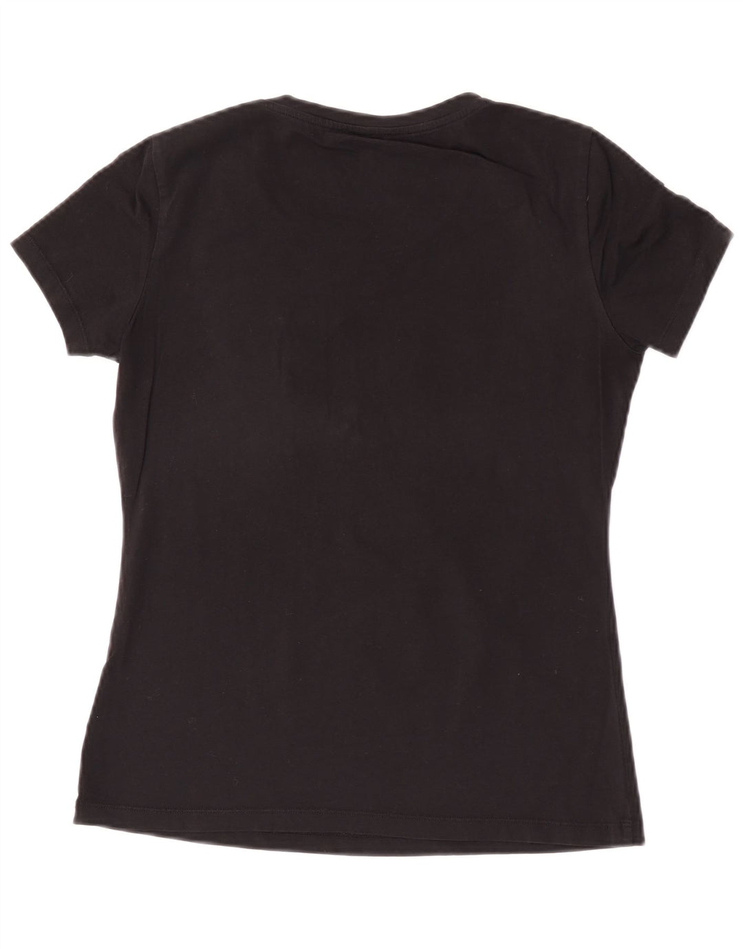 Liu Jo Damen Grafik T-Shirt Top UK 12 Medium Schwarz