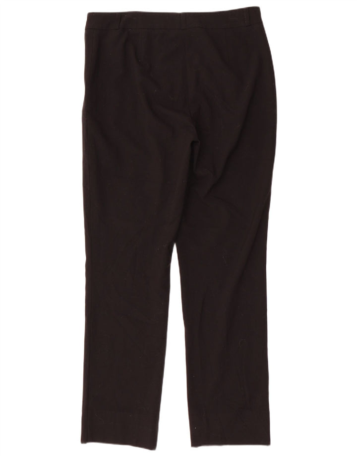 Marks & Spencer Womens Modern Slim Suit Trousers UK 12 Medium W32 L29 Black