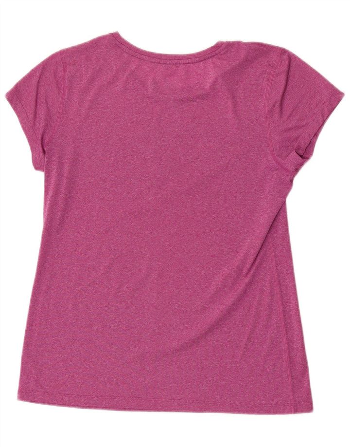 Champion Dame Grafisk T-Shirt Top UK 12 Medium Pink