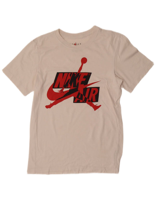 Jordan Mens Standard Fit Graphic T-Shirt Top Small White Cotton