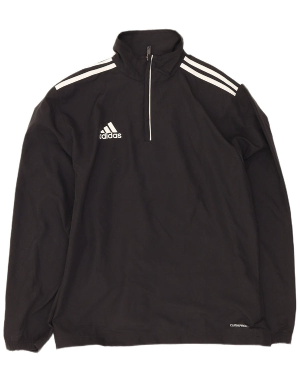 Adidas Clima Proof Jersey Chándal Top para Hombre UK 34/36 Small Negro