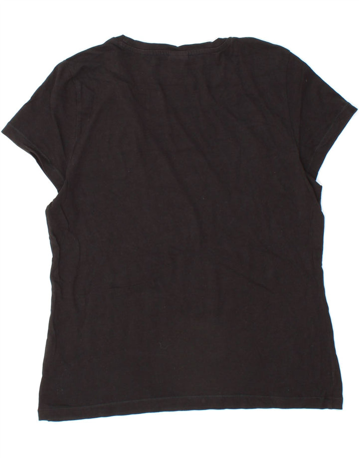 PUMA Womens T-Shirt Top UK 14 Medium  Black Cotton Vintage Puma and Second-Hand Puma from Messina Hembry 