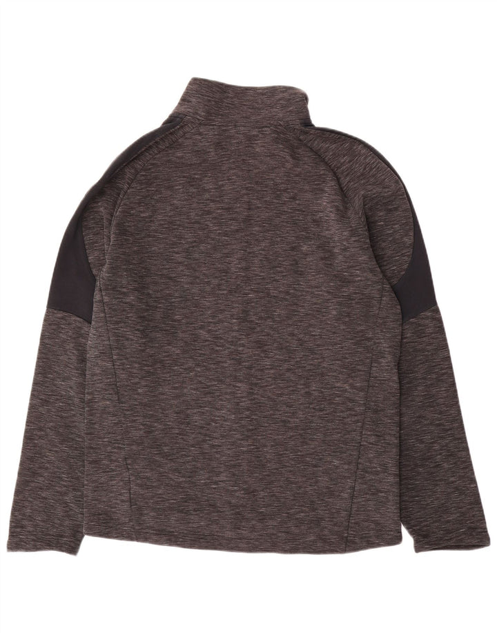 PUMA Herren-Trainingsanzug-Top-Jacke aus mittelgrauer Colourblock-Baumwolle