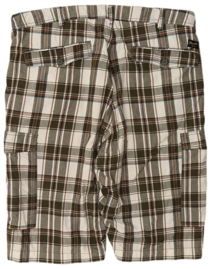 Pantaloncini cargo da uomo Wrangler W42 2XL cotone a quadri multicolore