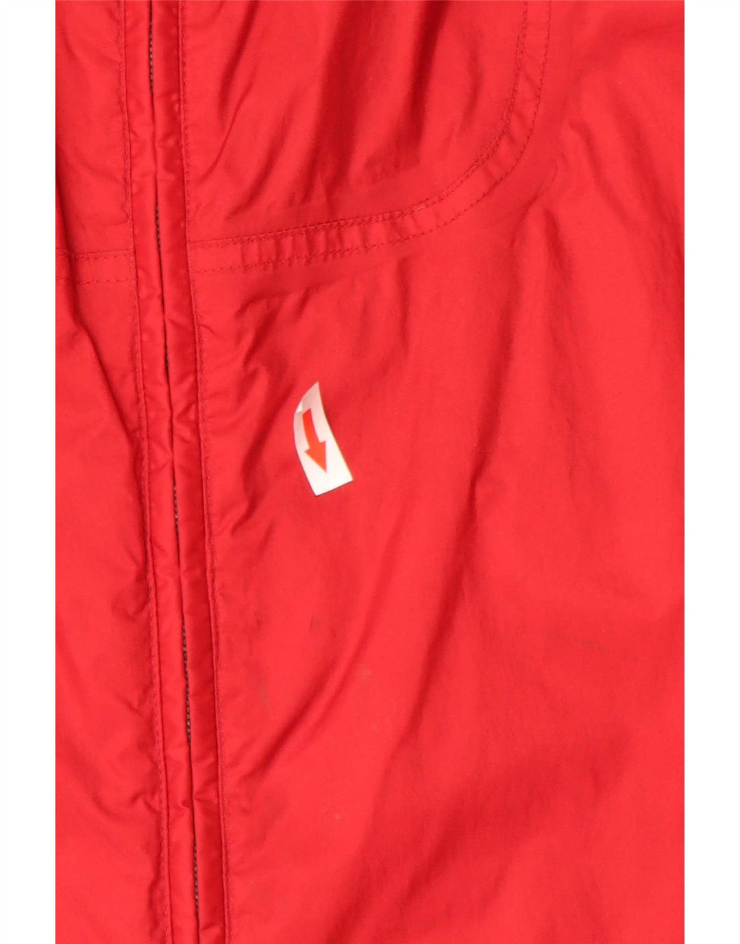 Adidas Mens Hooded Rain Jacket UK 44/46 Large Red Polyamide