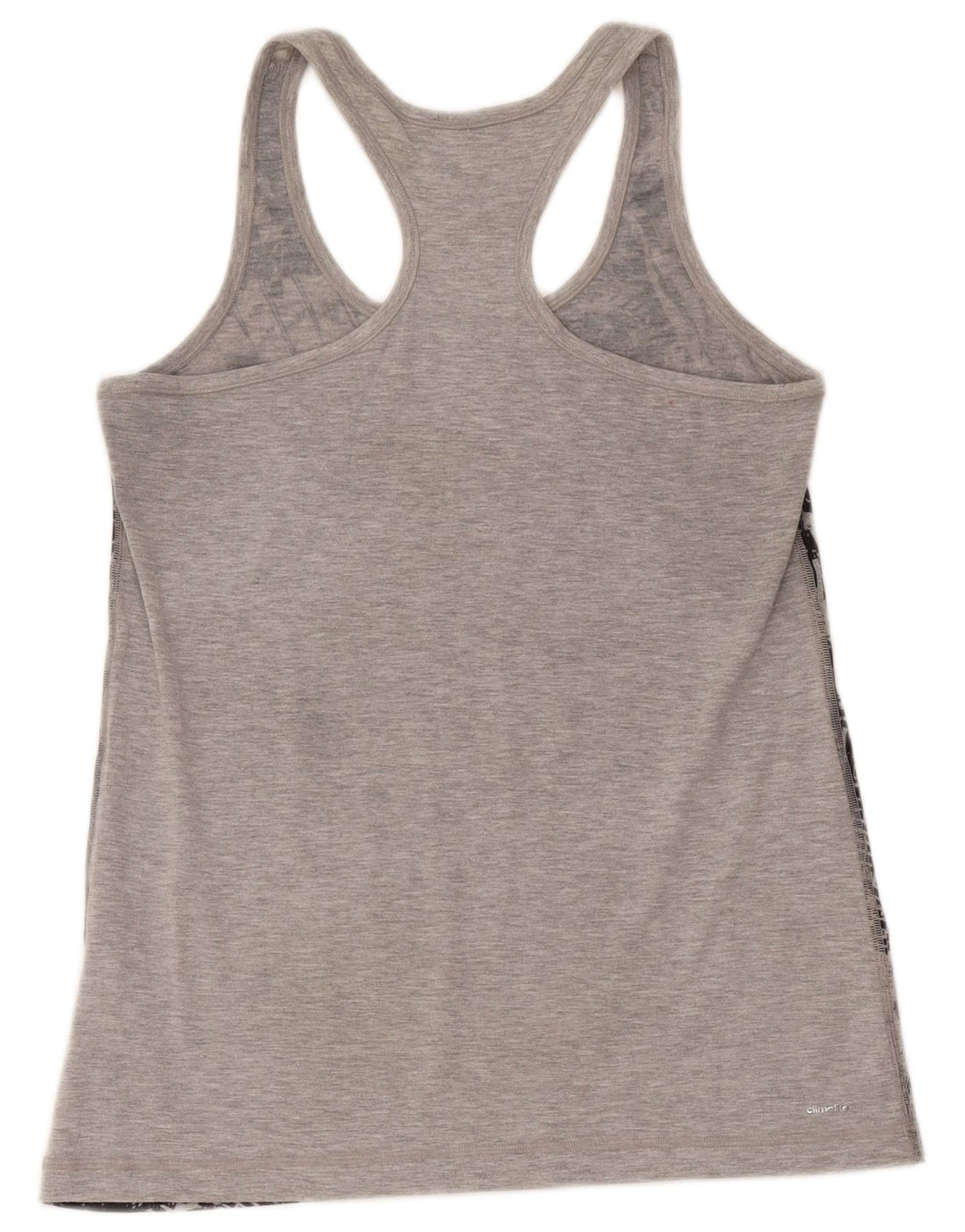 Adidas Womens Climalite Graphic Vest Top UK 12/14 Medium Grey Geometric