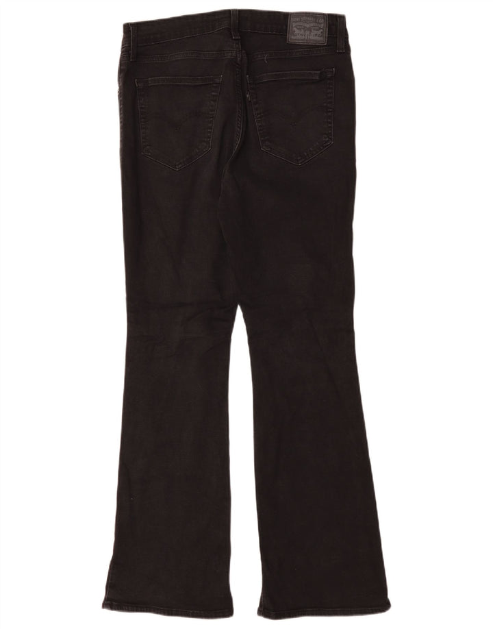 Levi's Womens 725 High Rise Bootcut Jeans W31 L30 Black Cotton