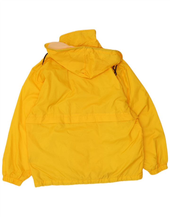 Brugi Mens Hooded Rain Jacket UK 40 Large Yellow Polyamide