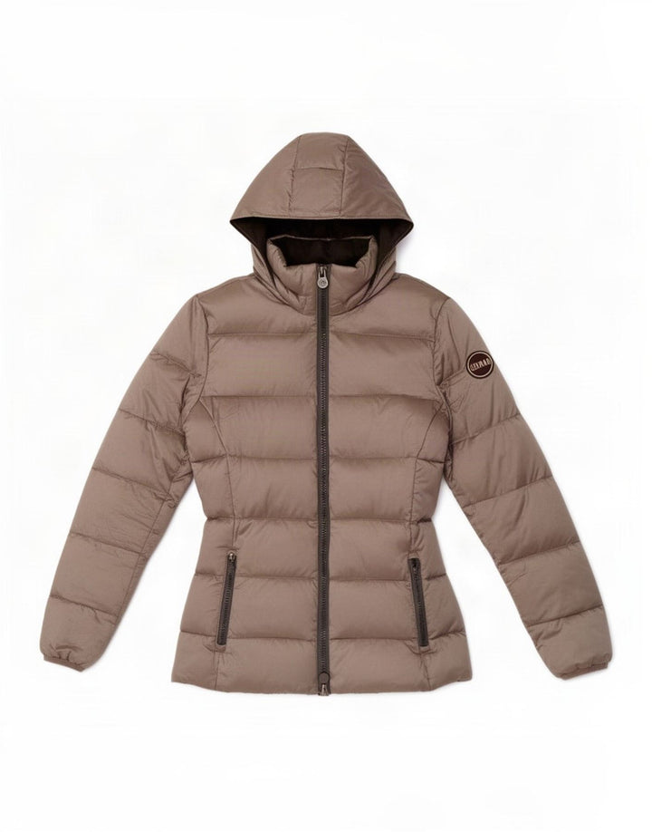 Colmar Womens Hooded Padded Jacket UK 10 Small Grey Polyester