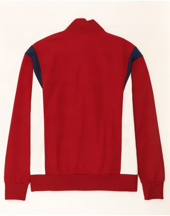 Giacca da tuta da uomo Adidas color block bordeaux medio
