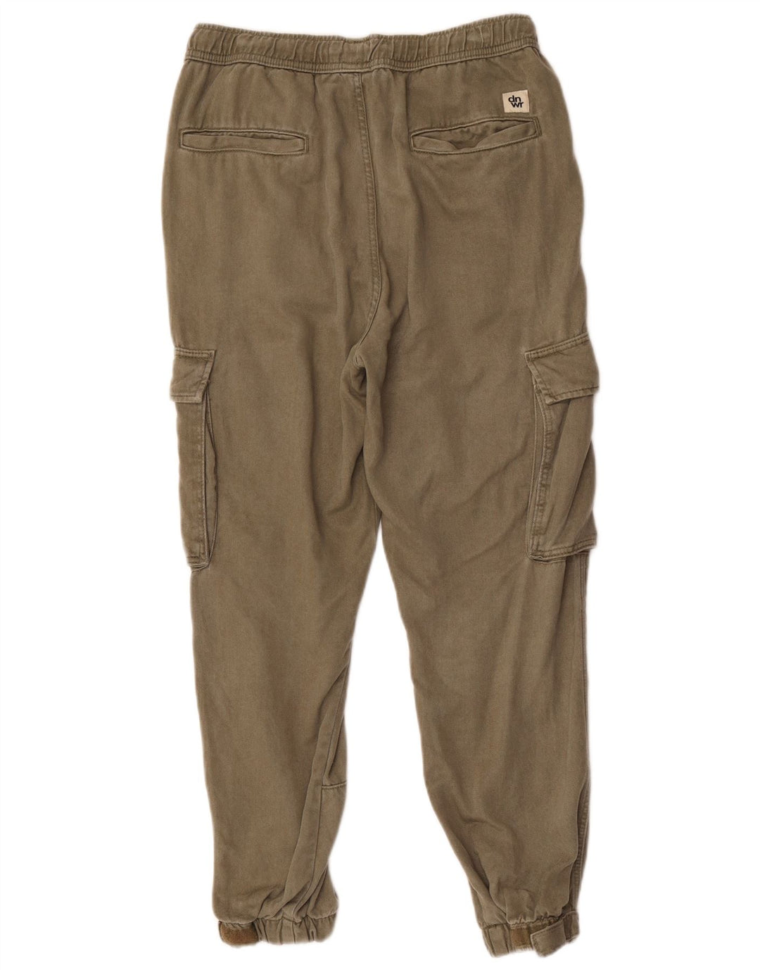 Zara Herre Joggers Cargo Bukser Medium W31 L26 Khaki Lyocell