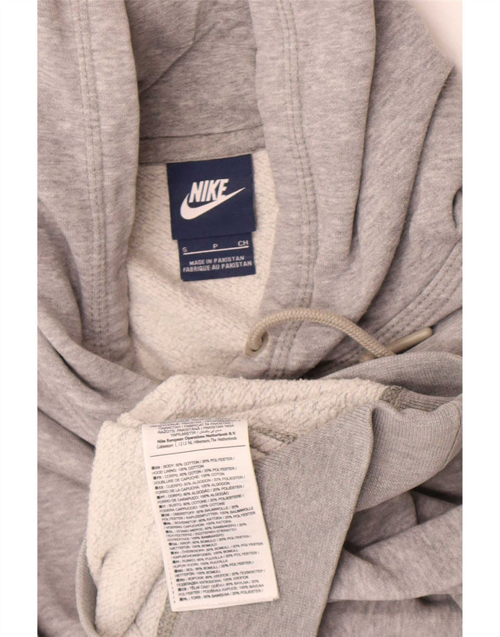 Nike Mens Hoodie Jumper Small Grey Flecked Cotton