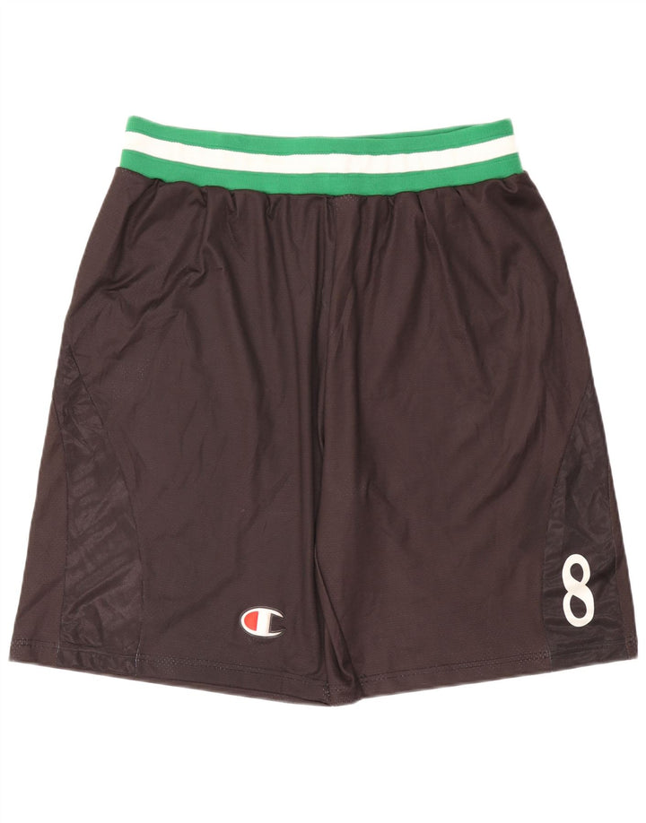 Champion Mens Sport Shorts 4XL  Black Colourblock Polyester