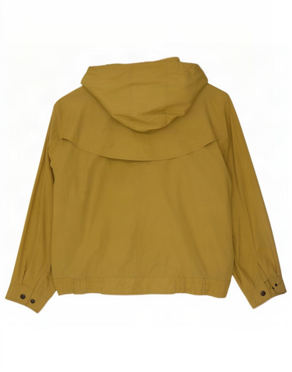 Vintage Mens Hooded Bomber Jacket UK 42 XL Yellow