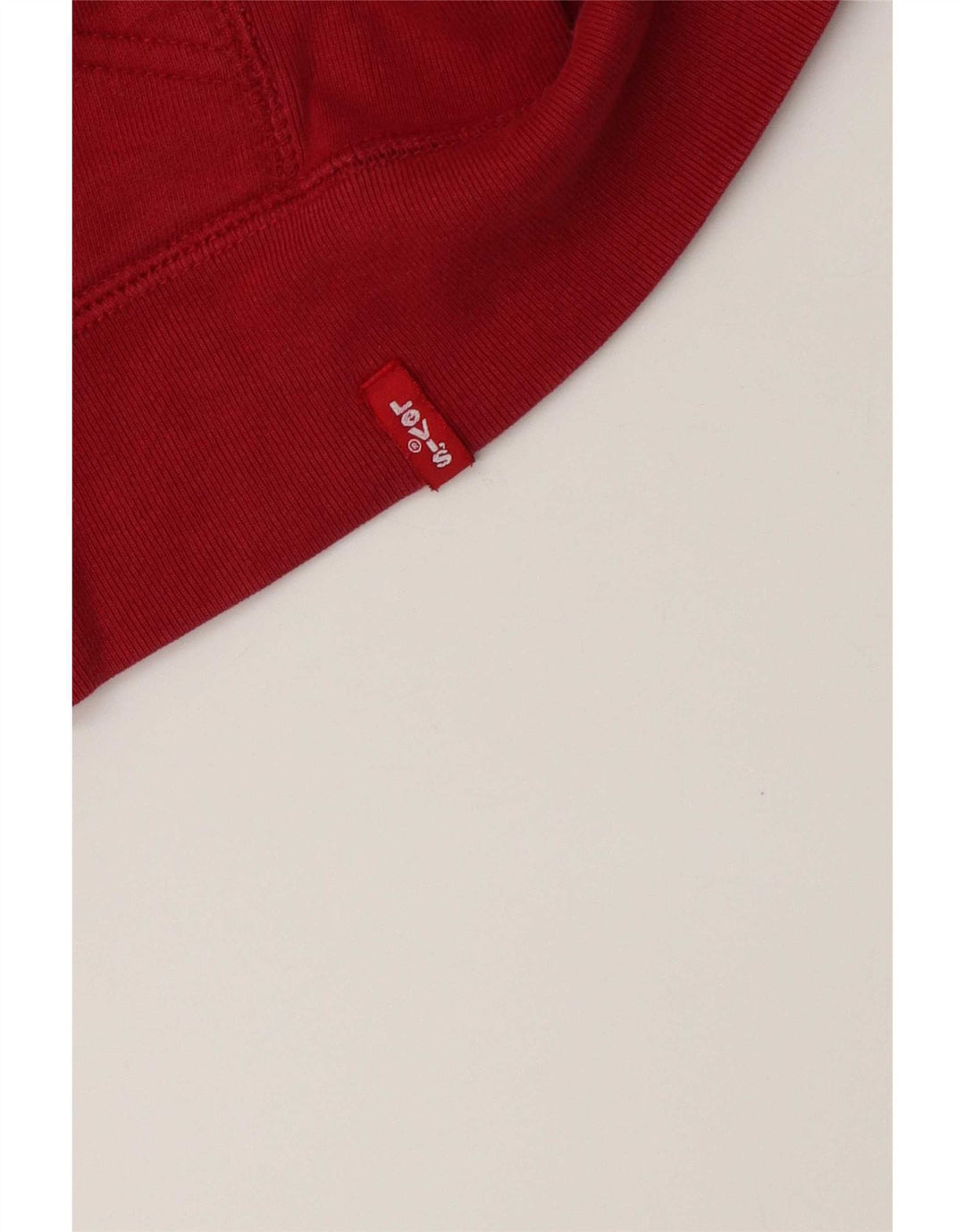 Levi's Womens Crop Zip Hoodie Sweater UK 10 Small Red