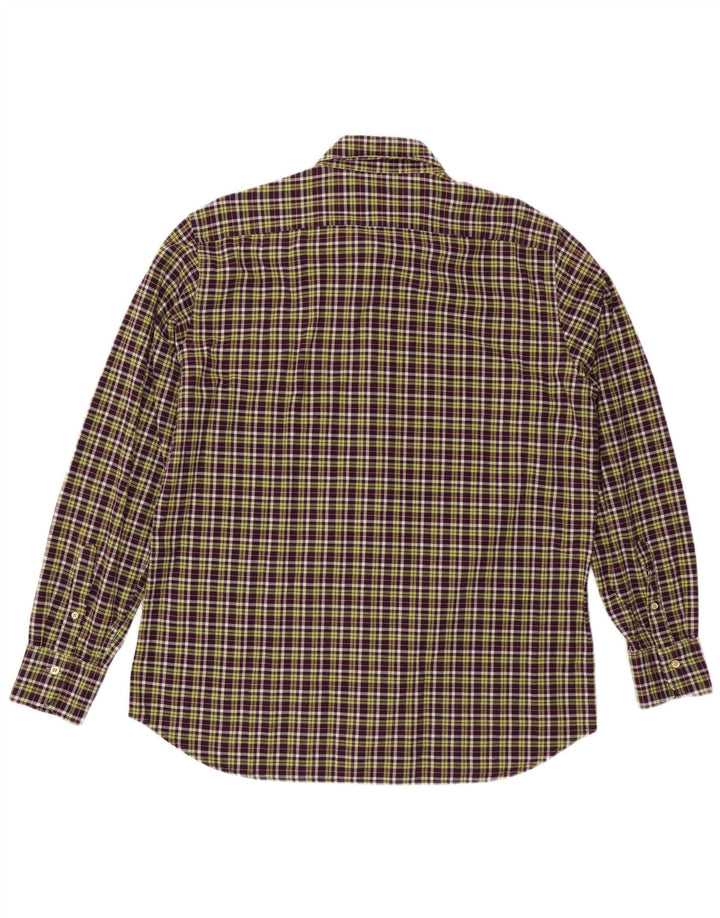 Camicia da uomo UNGARO taglia 43 17 XL a quadri viola
