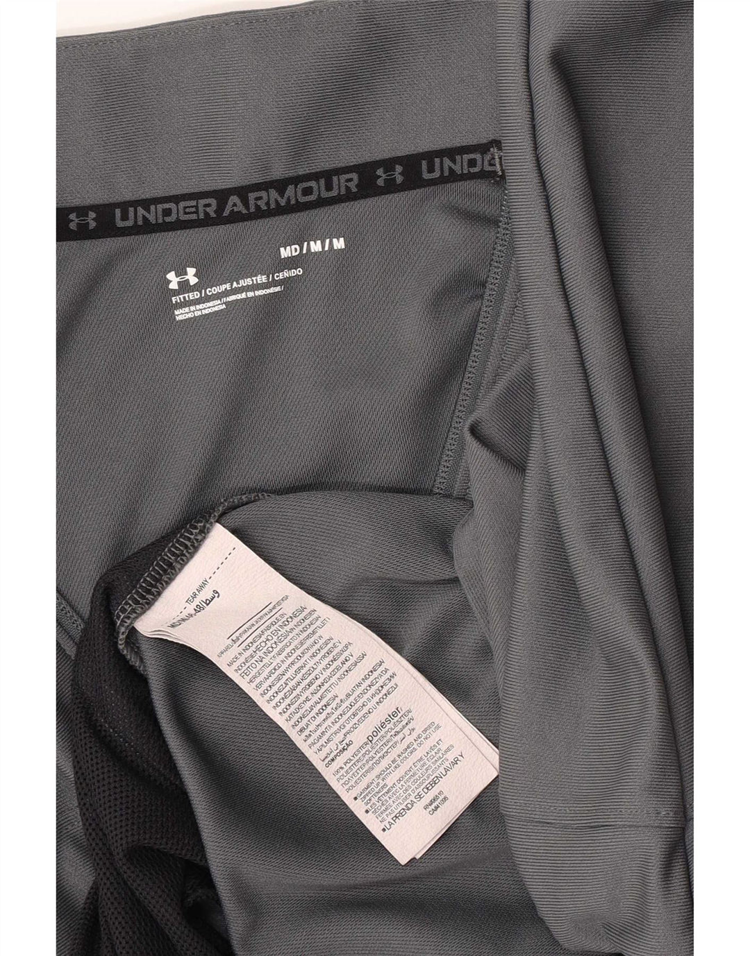 Under Armour Mens Tracksuit Top Jacket Medium Grey Polyester