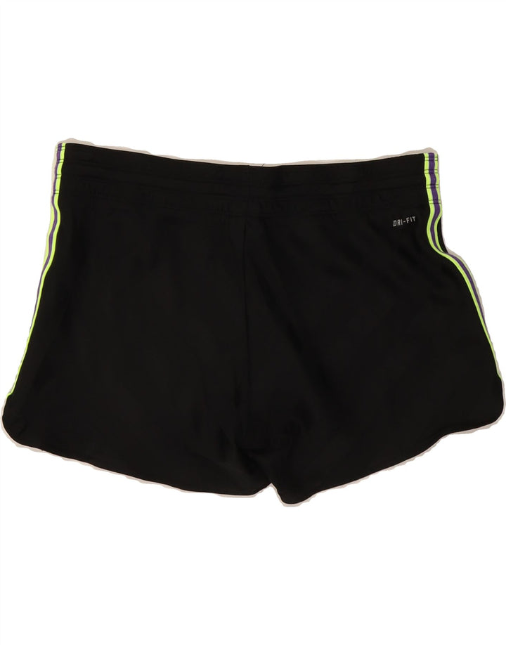 NIKE Womens Dri Fit Sport Shorts UK 12 Medium Black Polyester Vintage Nike and Second-Hand Nike from Messina Hembry 