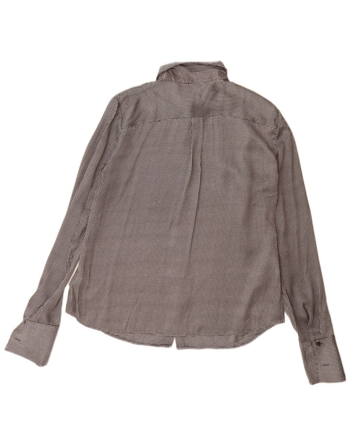 Brooks Brothers Womens 346 Shirt Blouse US 12 Large Grey Polyester