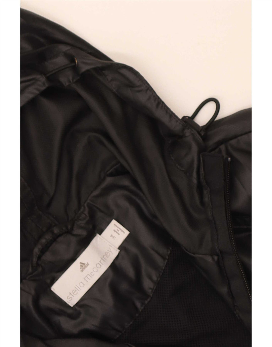 Giacca antipioggia con cappuccio da donna Adidas EU 34 piccola nera