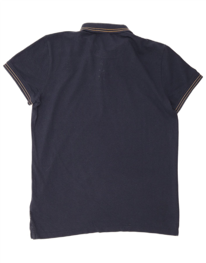 Polo da uomo Wrangler grande in cotone blu navy