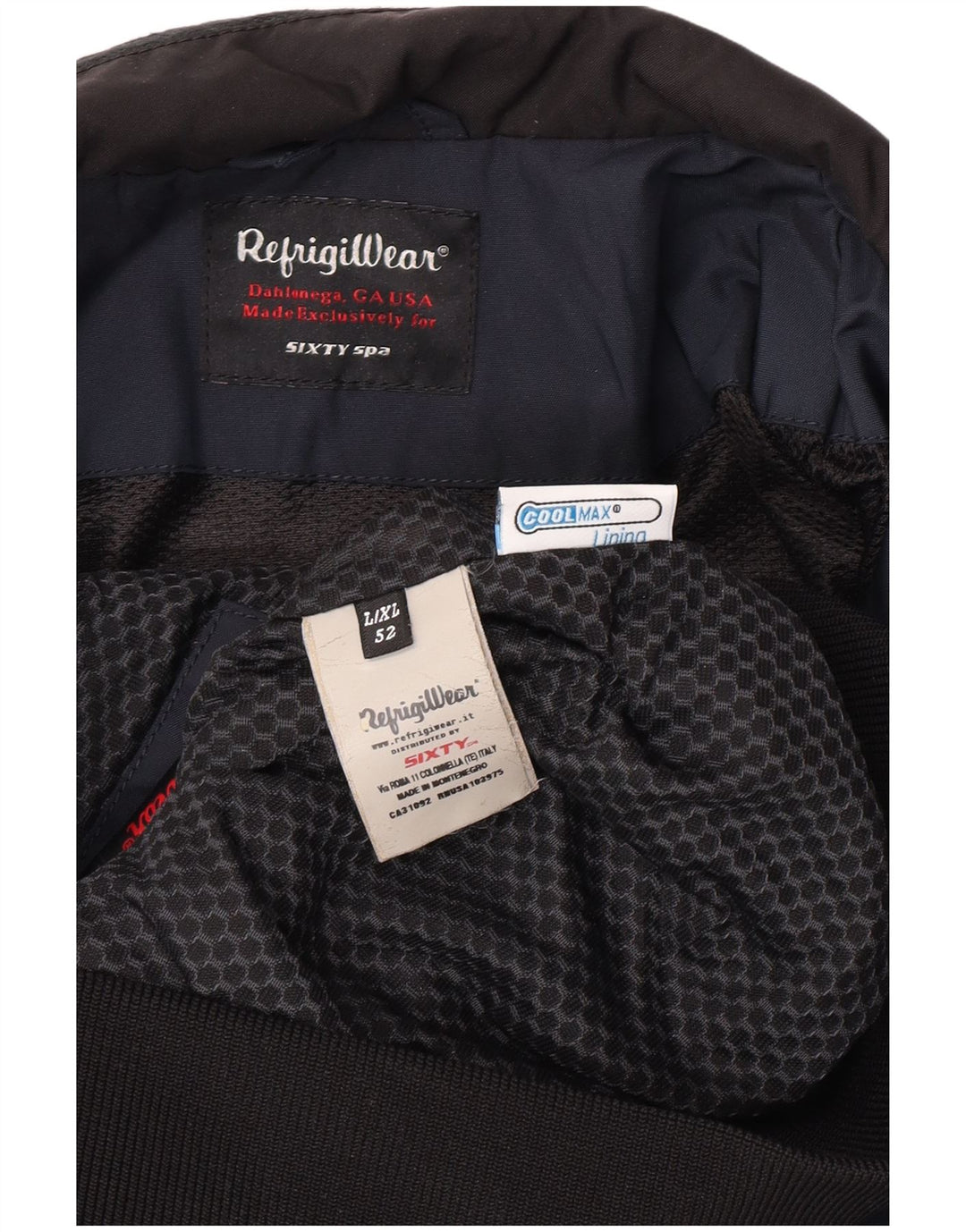 Refrigiwear Herren Bomberjacke UK 40 Large Marineblau Polyamid