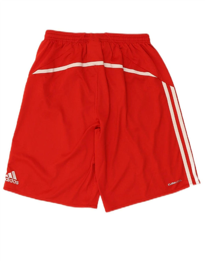 ADIDAS Boys Climacool Graphic Sport Shorts 15-16 Years  Red Polyester