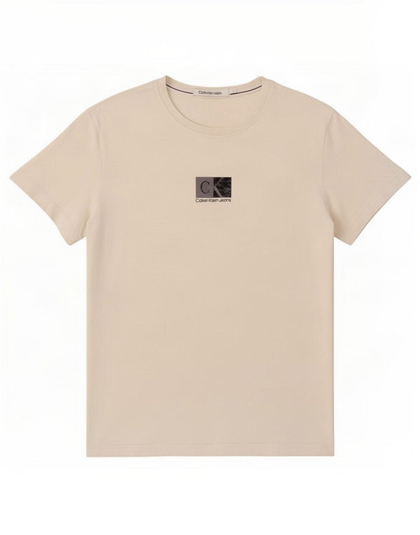 Calvin Klein Jeans Mens Graphic T-Shirt Top Medium White Cotton
