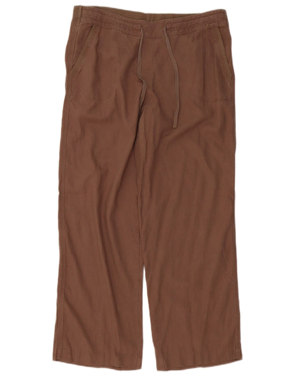 Pantaloni casual larghi da donna Marks & Spencer UK 16 Large W34 L28 Marrone
