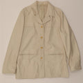 VINTAGE Womens Leather Jacket IT 48 XL Beige Leather Vintage Vintage and Second-Hand Vintage from Messina Hembry 