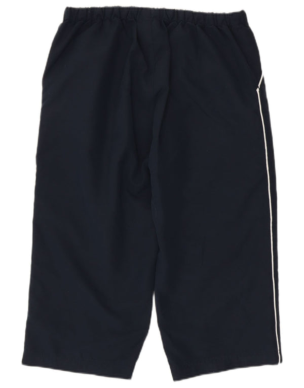 Reebok Damen Capri-Trainingshose UK 14 Medium Marineblau Polyester