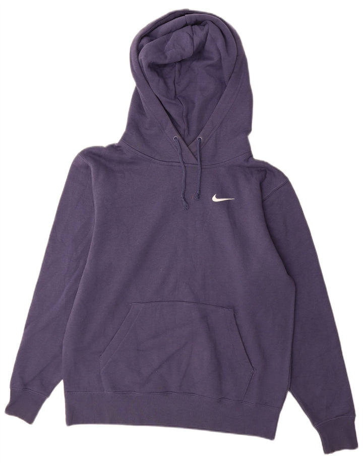 Nike Mens Hoodie Jumper Small Navy Blue Cotton