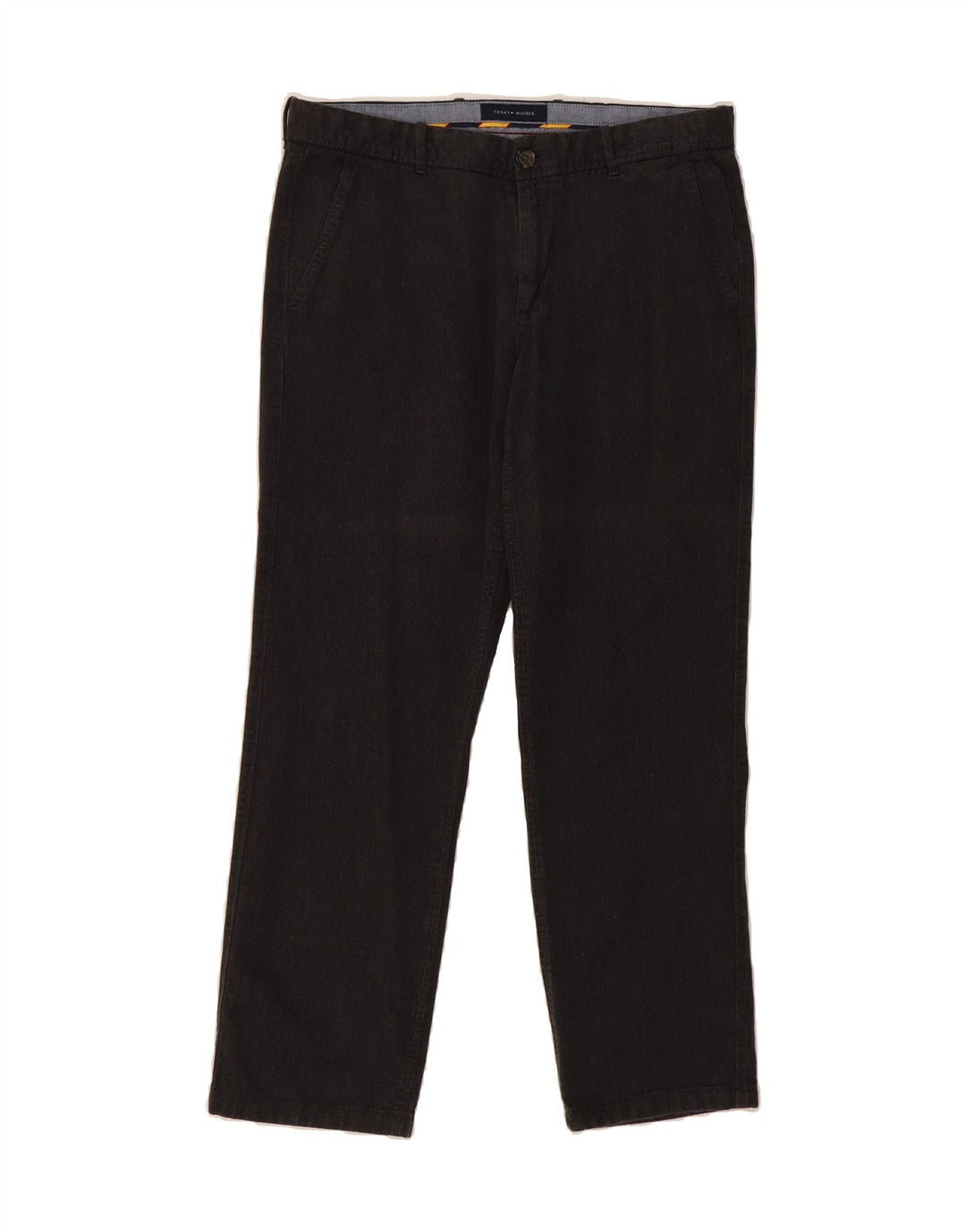TOMMY HILFIGER Mens Straight Chino Trousers W33 L29 Grey Vintage Tommy Hilfiger and Second-Hand Tommy Hilfiger from Messina Hembry 