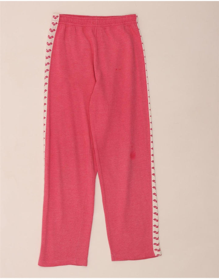 Arena Mens Graphic Full Tracksuit Medium Pink Colourblock Cotton