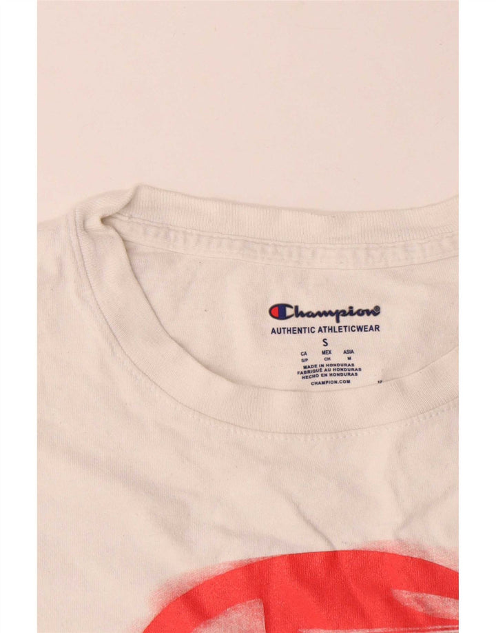 Champion Herren-T-Shirt mit Grafik, Größe S, Weiß