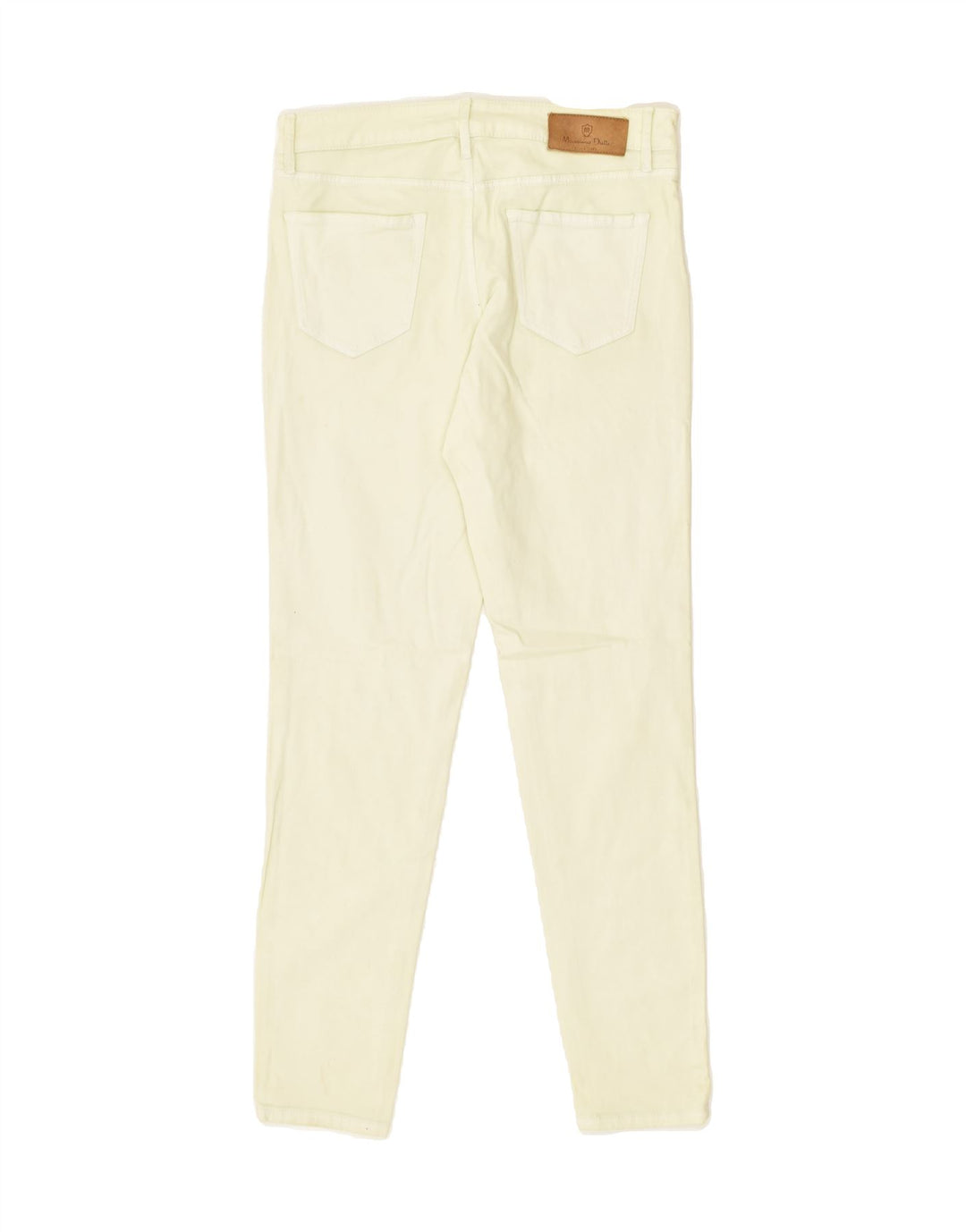 MASSIMO DUTTI Womens Slim Casual Trousers W30 L30 Yellow | Vintage Massimo Dutti | Thrift | Second-Hand Massimo Dutti | Used Clothing | Messina Hembry 