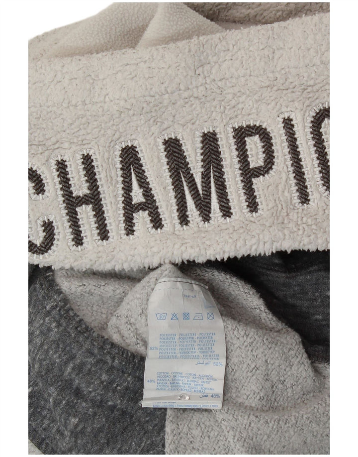 Maglione con cappuccio e zip da donna Champion UK 12 Poliestere screziato grigio medio