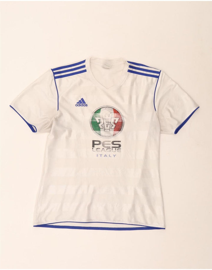 Adidas Herren-T-Shirt mit Grafik, groß, aus weißem Polyester