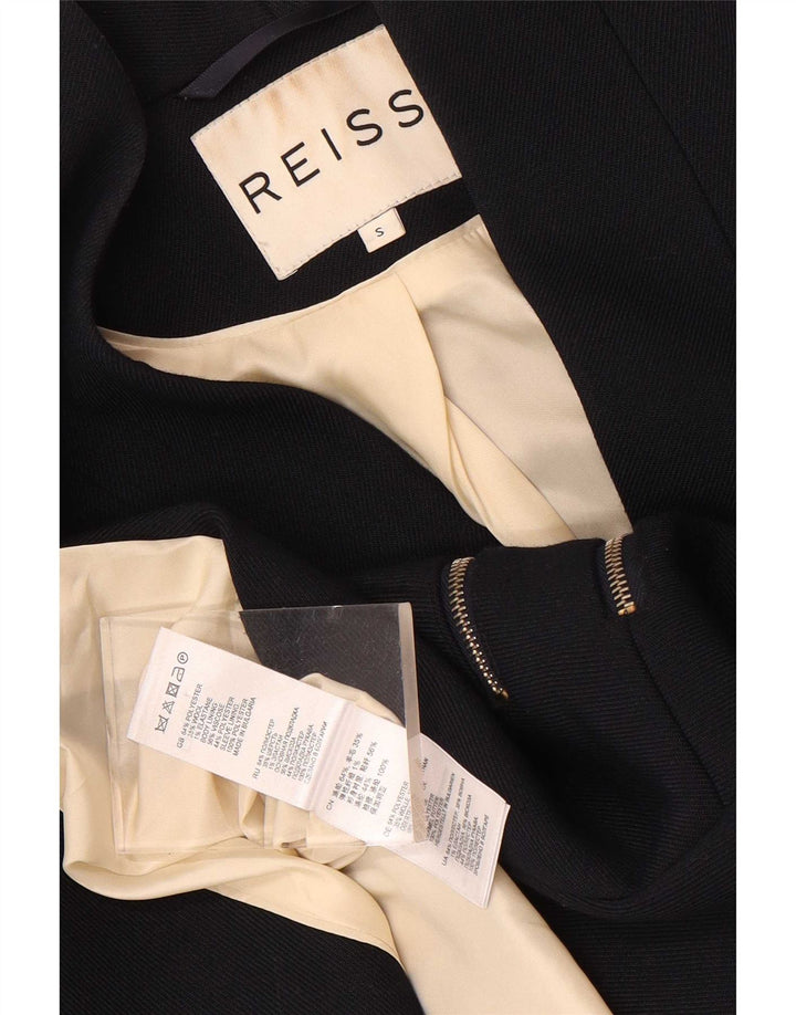 Reiss Γυναικείο σακάκι με 1 κουμπί UK 10 Small Navy Blue Polyester