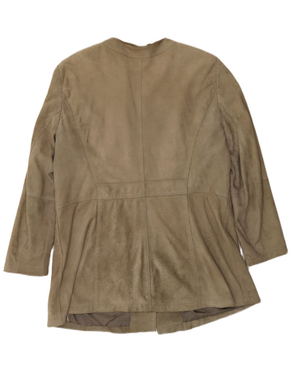 Damska kurtka zamszowa Gerry Weber UK 20 2XL Szara skóra
