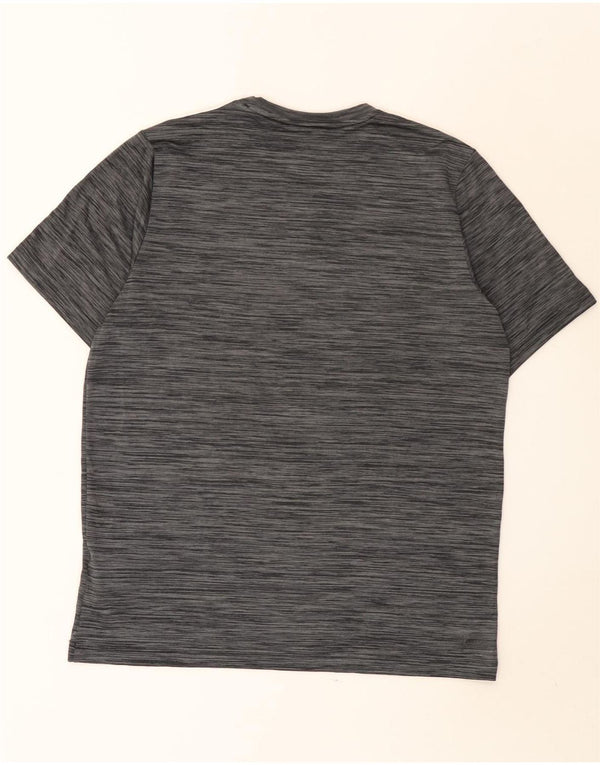 Adidas Mens Aeroready T-Shirt Top Medium Grey Flecked Polyester