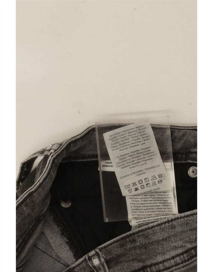 JACK & JONES Mens Distressed Slim Jeans W30 L30 Grey Cotton