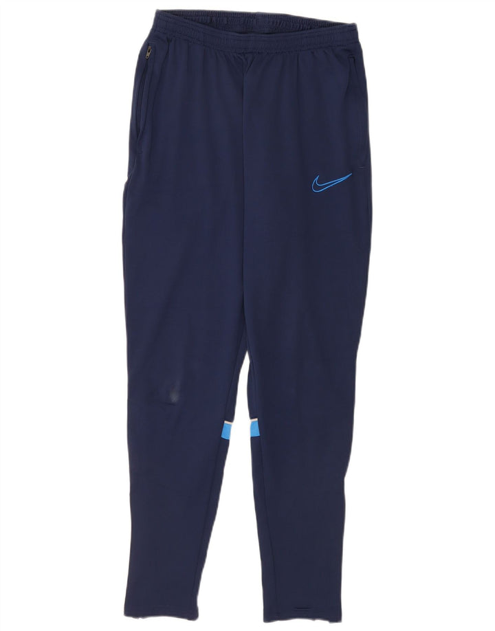 Pantaloni da tuta Nike Dri Fit da uomo, poliestere color block medio blu navy
