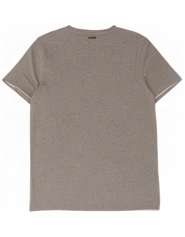 Hugo Boss Mens T-Shirt Top Medium Grey