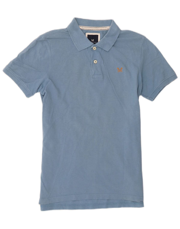Crew Clothing Mens Polo Shirt Medium Blue Cotton