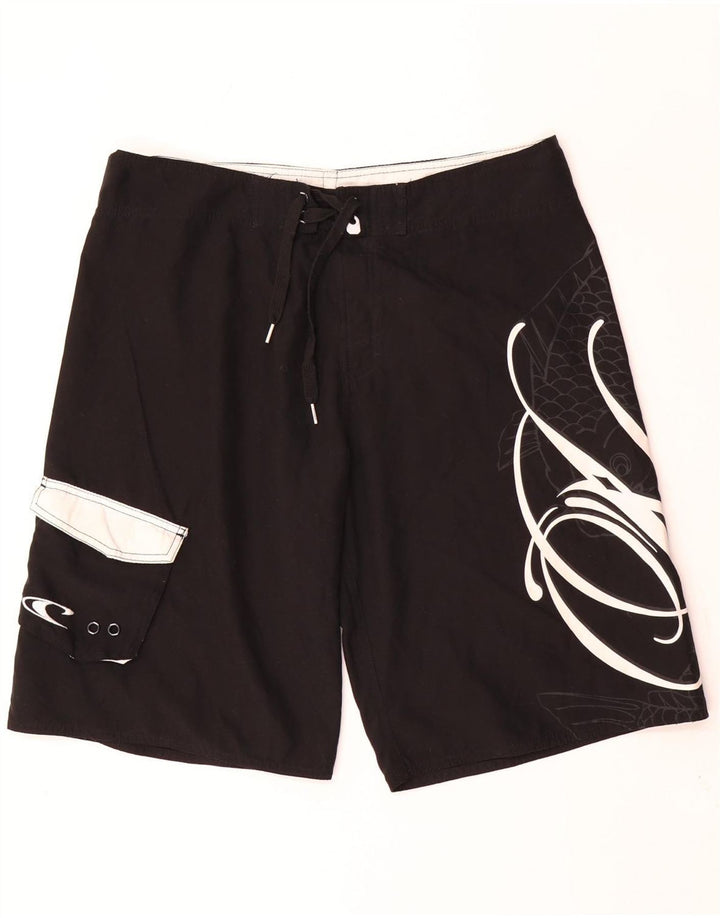 O'Neill Mens Graphic Swimming Shorts Large  Black