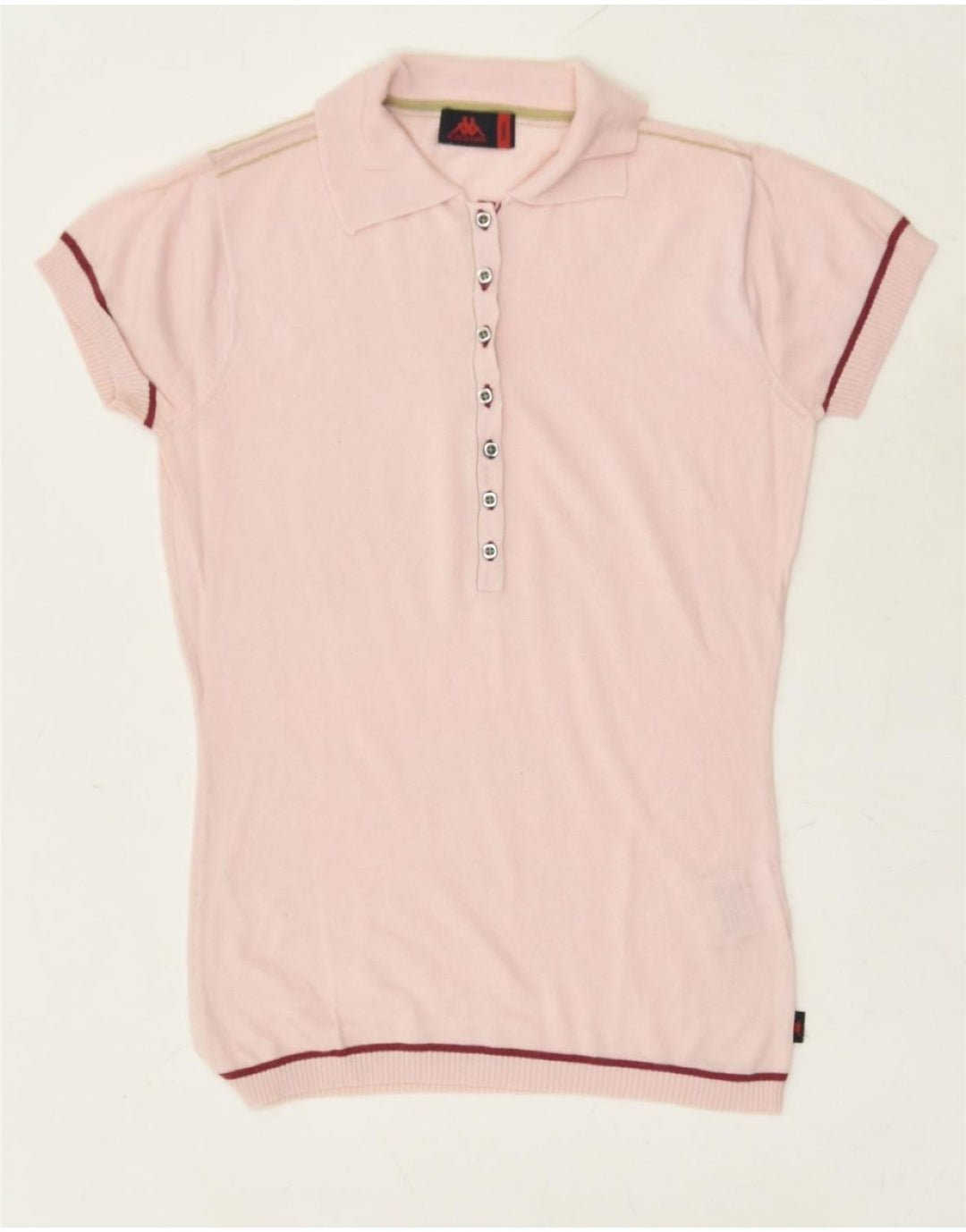 KAPPA Womens Polo Shirt UK 10 Small Pink Cotton | Vintage Kappa | Thrift | Second-Hand Kappa | Used Clothing | Messina Hembry 