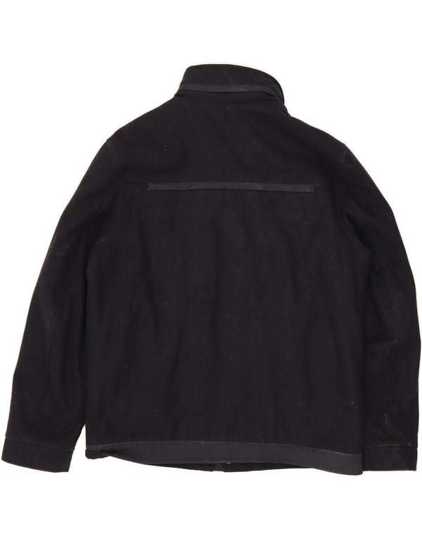 AMERIGO VESPUCCI Mens Bomber Jacket UK 40 Large Navy Blue